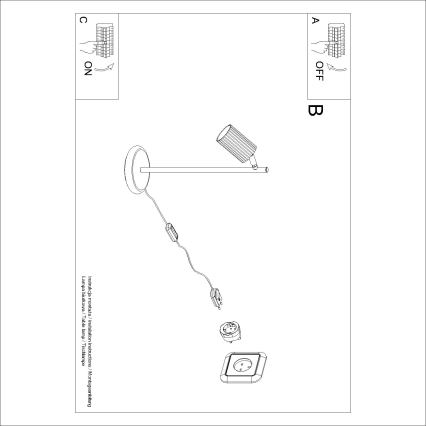 Brilagi - Lampada da tavolo CRESTO 1xGU10/10W/230V rossa