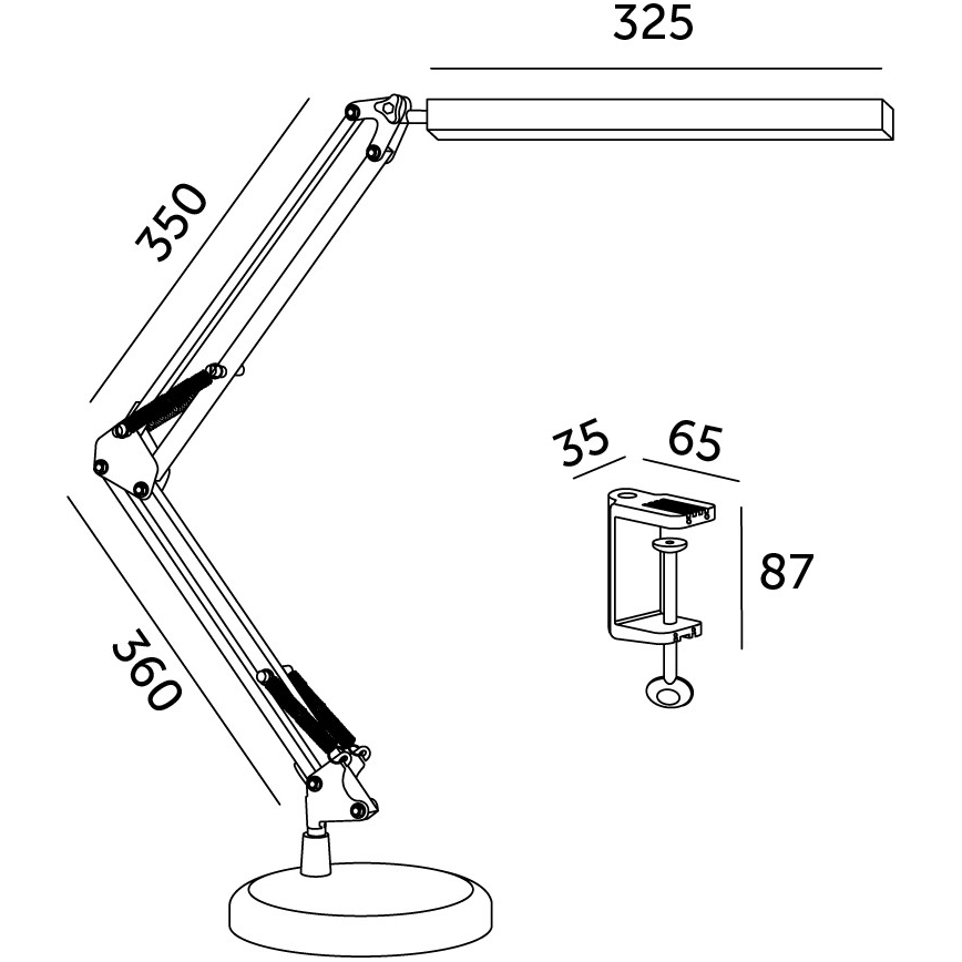 Brilagi - Lampada da tavolo dimmerabile a LED 2 in 1 USB VARIO LED/14W/5V 3000-6000K nera