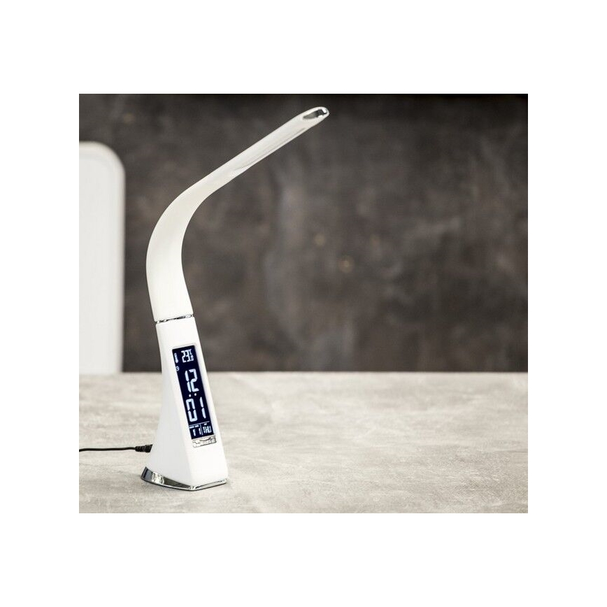 Brilagi - Lampada da tavolo dimmerabile a LED con display PELLE LED/7W/230V bianco