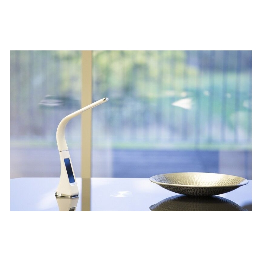 Brilagi - Lampada da tavolo dimmerabile a LED con display PELLE LED/7W/230V bianco