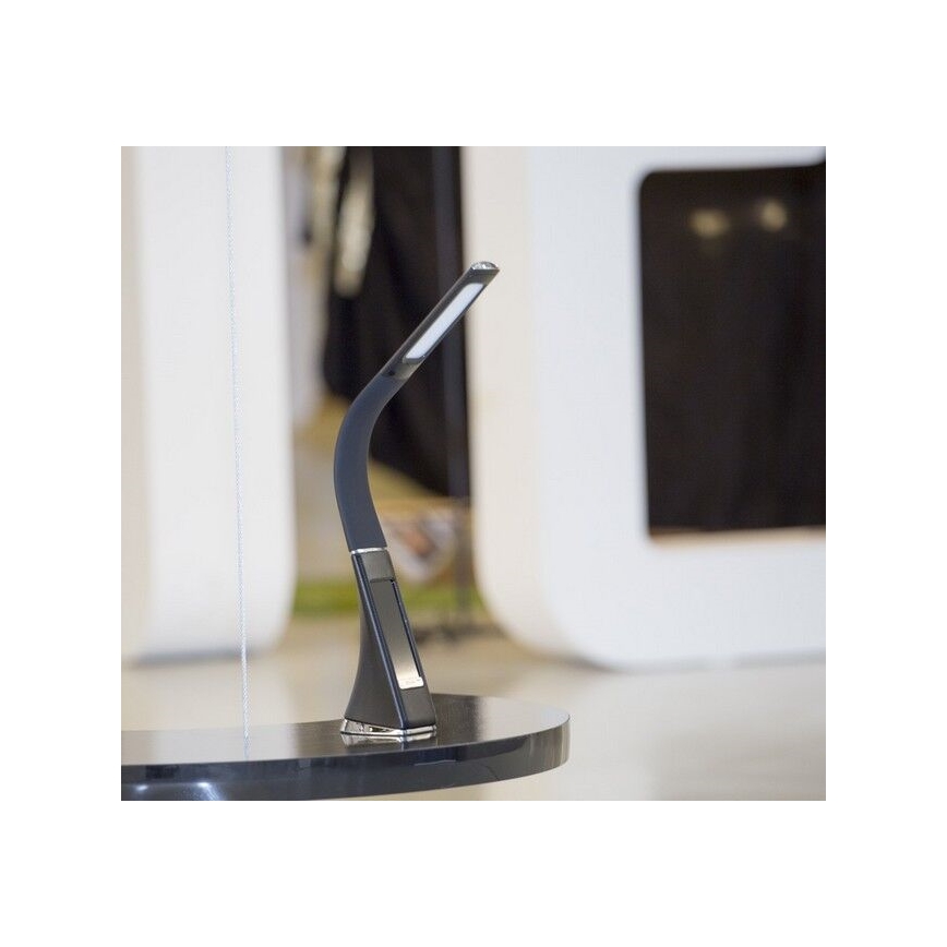 Brilagi - Lampada da tavolo dimmerabile a LED con display PELLE LED/7W/230V nero
