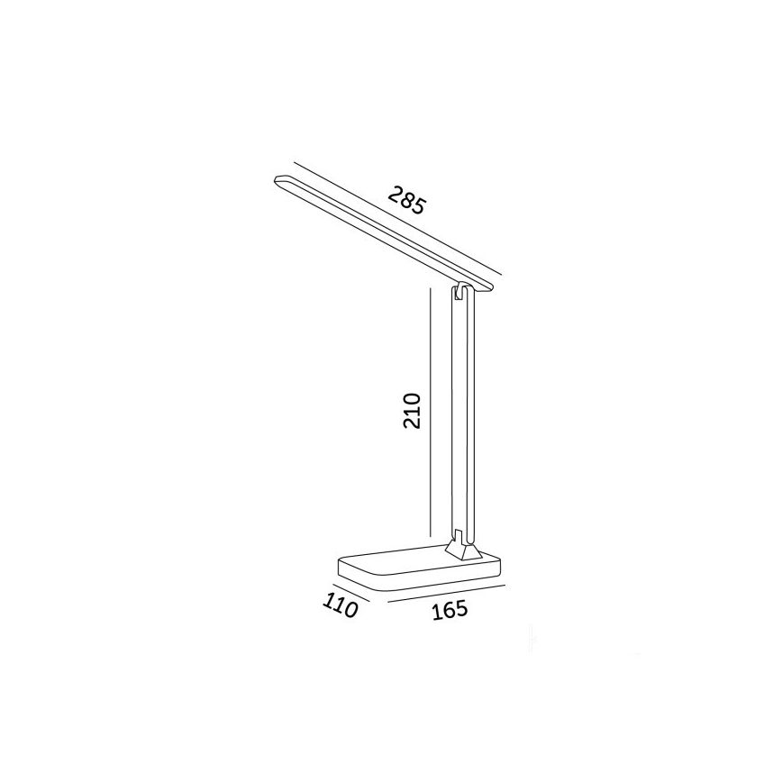 Brilagi - lampada da tavolo dimmerabile LED RGBW MODO LED/7W/5V 3000/4000/6500K nera