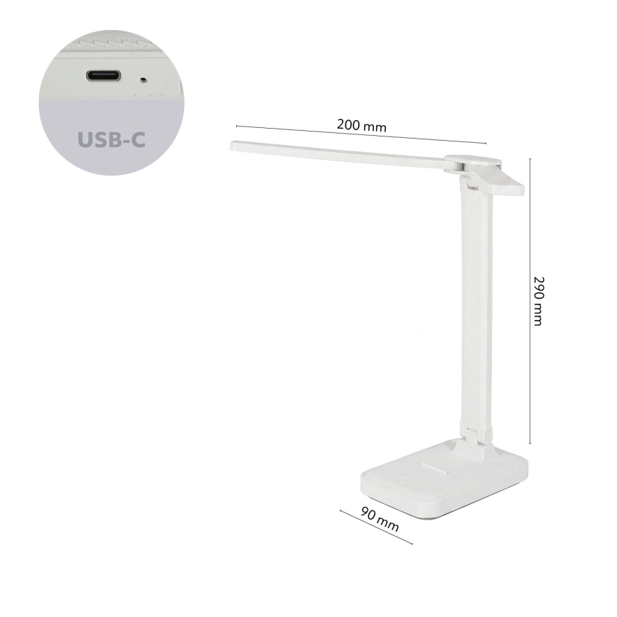 Brilagi - Lampada da tavolo dimmerabile MODO DUO LED/8W/5V 3000/4000/6500K bianco