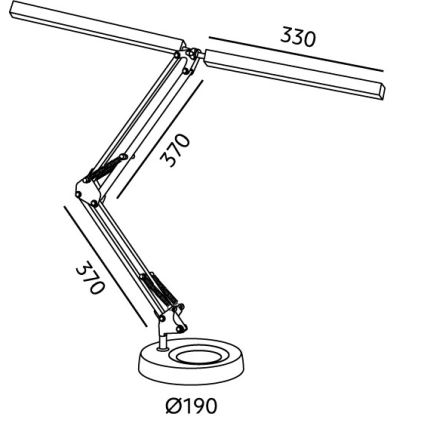 Brilagi - Lampada da tavolo dimmerabile VARIO LED/15W/230V 3000-6000K bianca