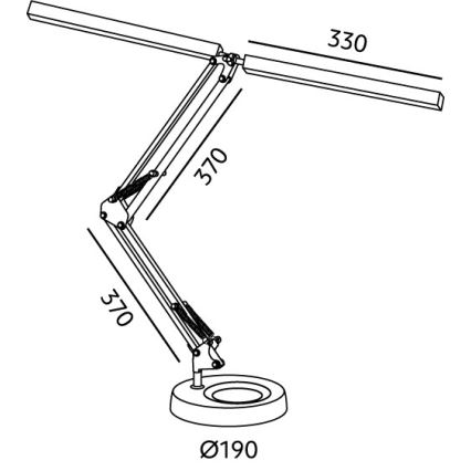 Brilagi - Lampada da tavolo dimmerabile VARIO LED/15W/230V 3000-6000K nera