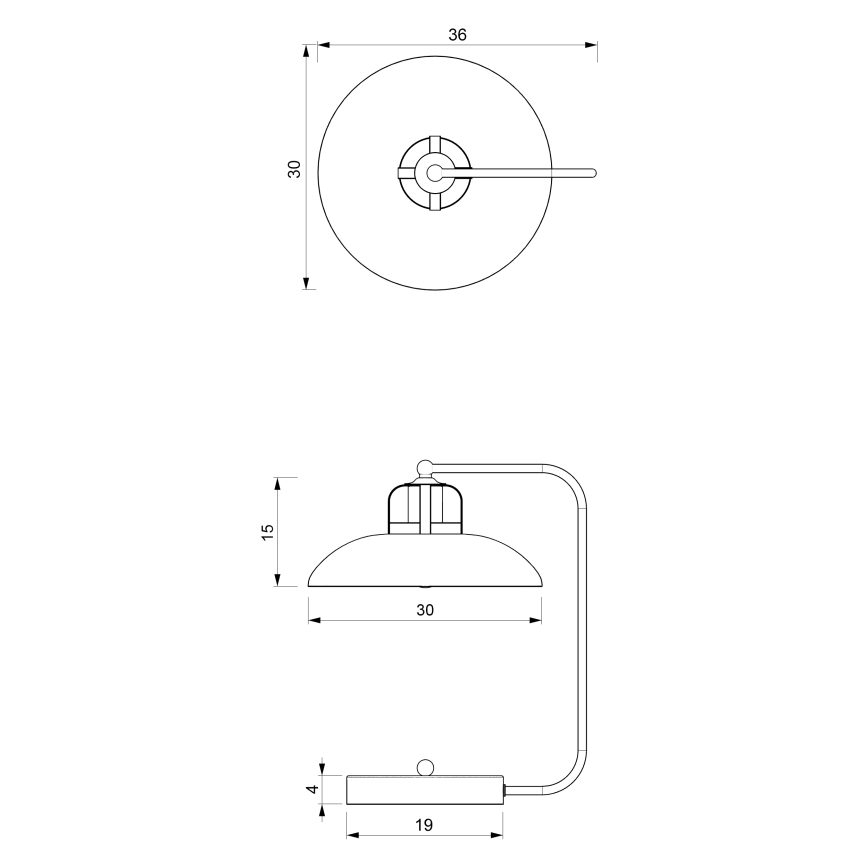 Brilagi - Lampada da tavolo FLAMENGO 1xE27/60W/230V bianco