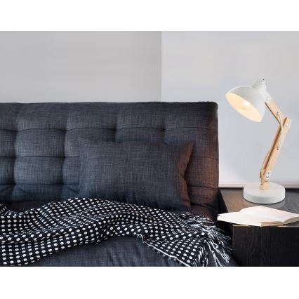 Brilagi - Lampada da tavolo FOCUS 1xE27/40W/230V bianca