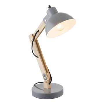 Brilagi - Lampada da tavolo FOCUS 1xE27/40W/230V grigia