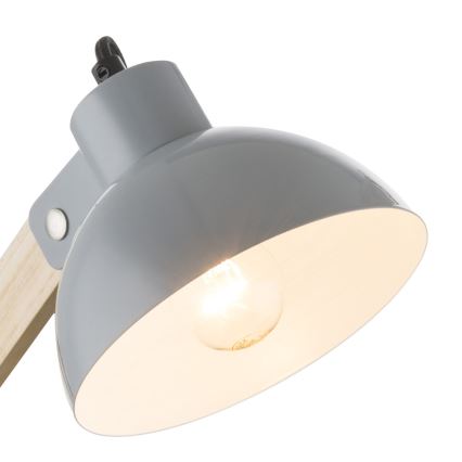 Brilagi - Lampada da tavolo FOCUS 1xE27/40W/230V grigia