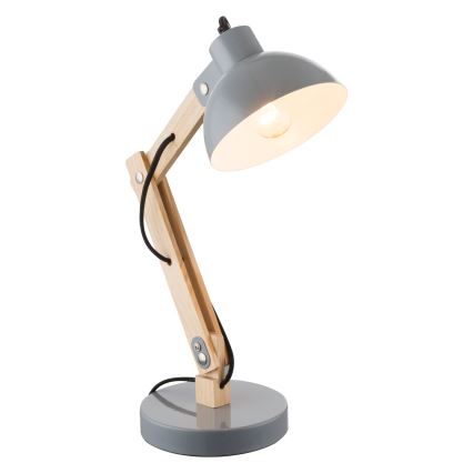 Brilagi - Lampada da tavolo FOCUS 1xE27/40W/230V grigia