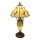 Brilagi - Lampada da tavolo in stile Tiffany FOLIA 1xE27/60W/230V + 1xE14/40W