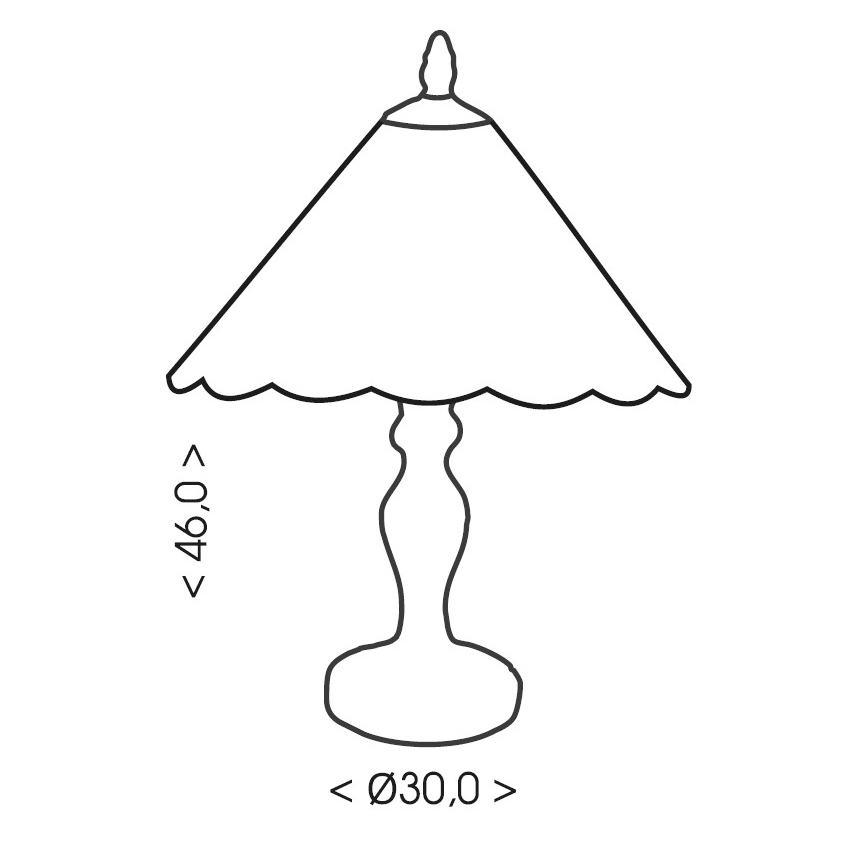 Brilagi - Lampada da tavolo in stile Tiffany FOLIA 1xE27/60W/230V