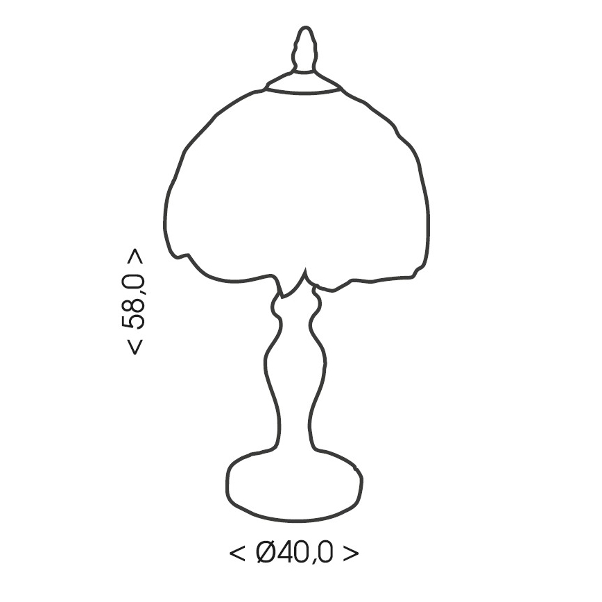 Brilagi - Lampada da tavolo in stile Tiffany JUNGLE 2xE27/60W/230V