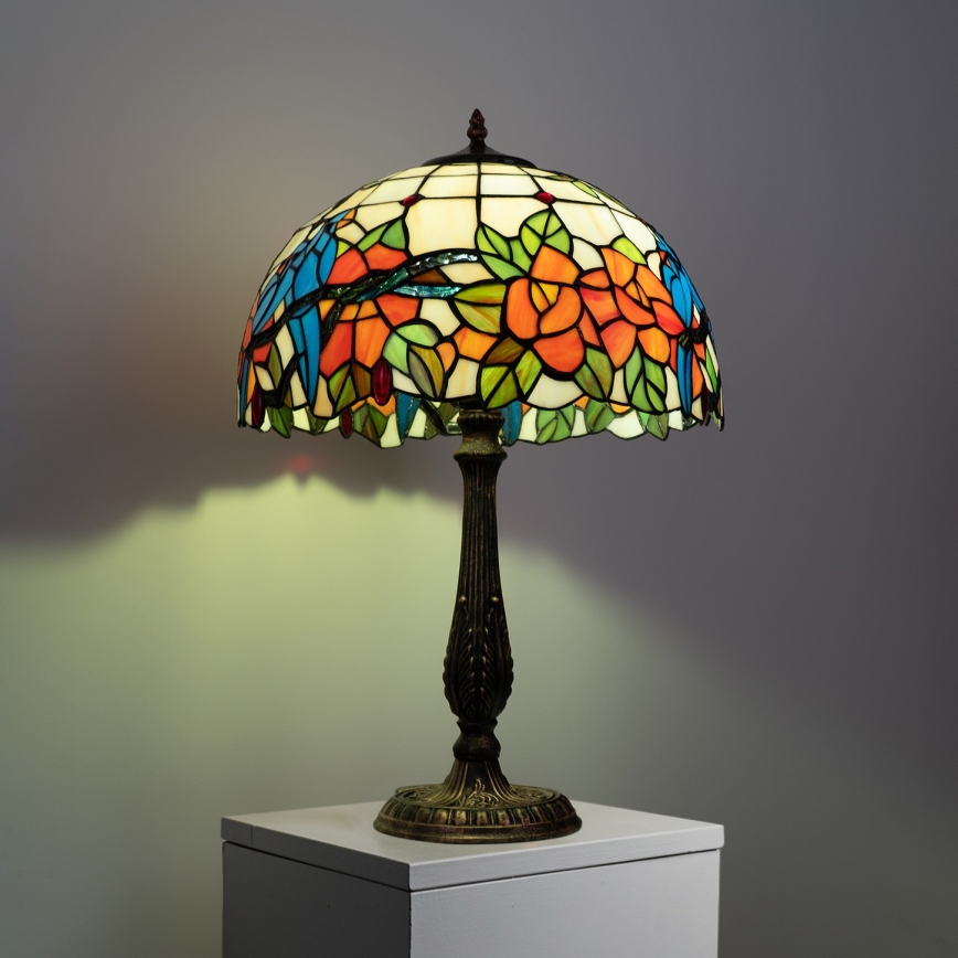 Brilagi - Lampada da tavolo in stile Tiffany JUNGLE 2xE27/60W/230V