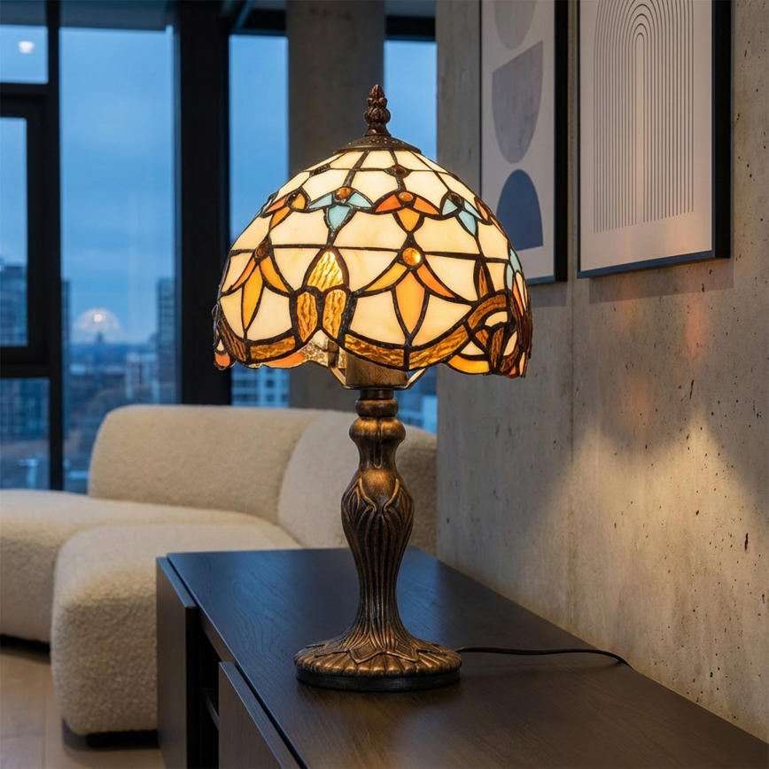 Brilagi - Lampada da tavolo in stile Tiffany MIRABELLA 1xE27/60W/230V