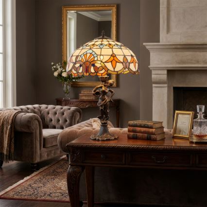 Brilagi - Lampada da tavolo in stile Tiffany MIRABELLA 1xE27/60W/230V
