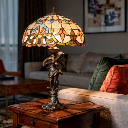 Brilagi - Lampada da tavolo in stile Tiffany MIRABELLA 1xE27/60W/230V