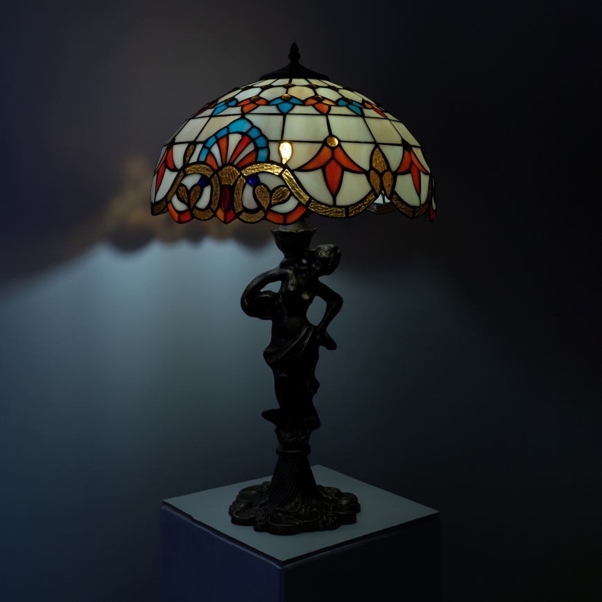 Brilagi - Lampada da tavolo in stile Tiffany MIRABELLA 1xE27/60W/230V