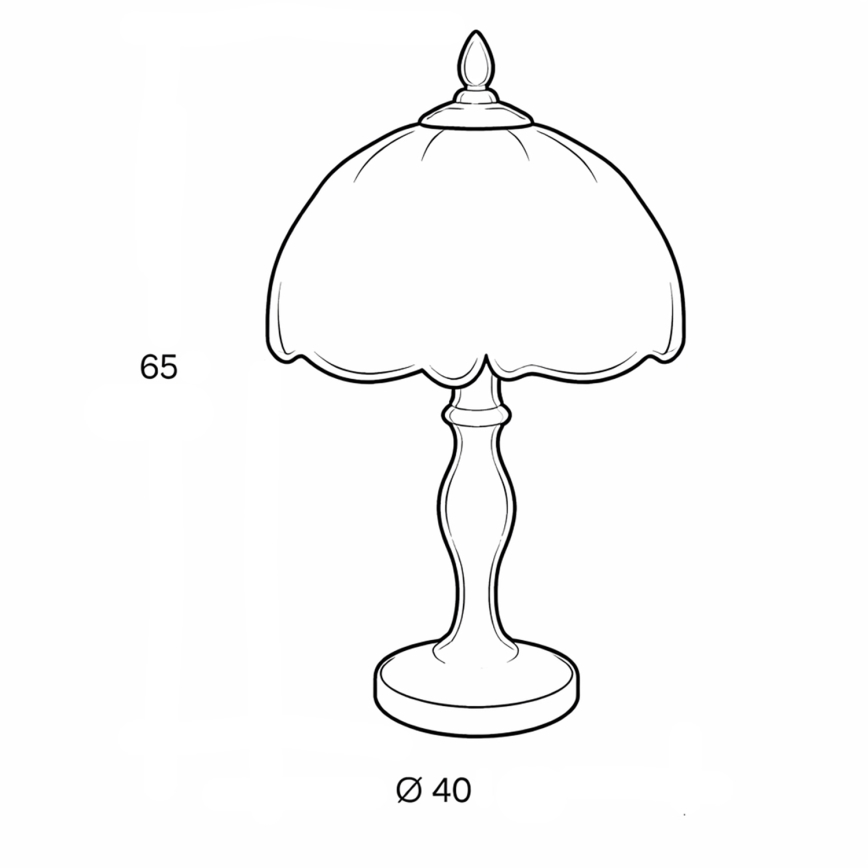 Brilagi - Lampada da tavolo in stile Tiffany MIRABELLA 1xE27/60W/230V