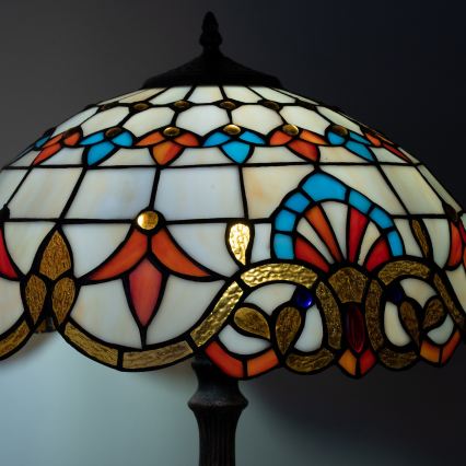 Brilagi - Lampada da tavolo in stile Tiffany MIRABELLA 2xE27/60W/230V