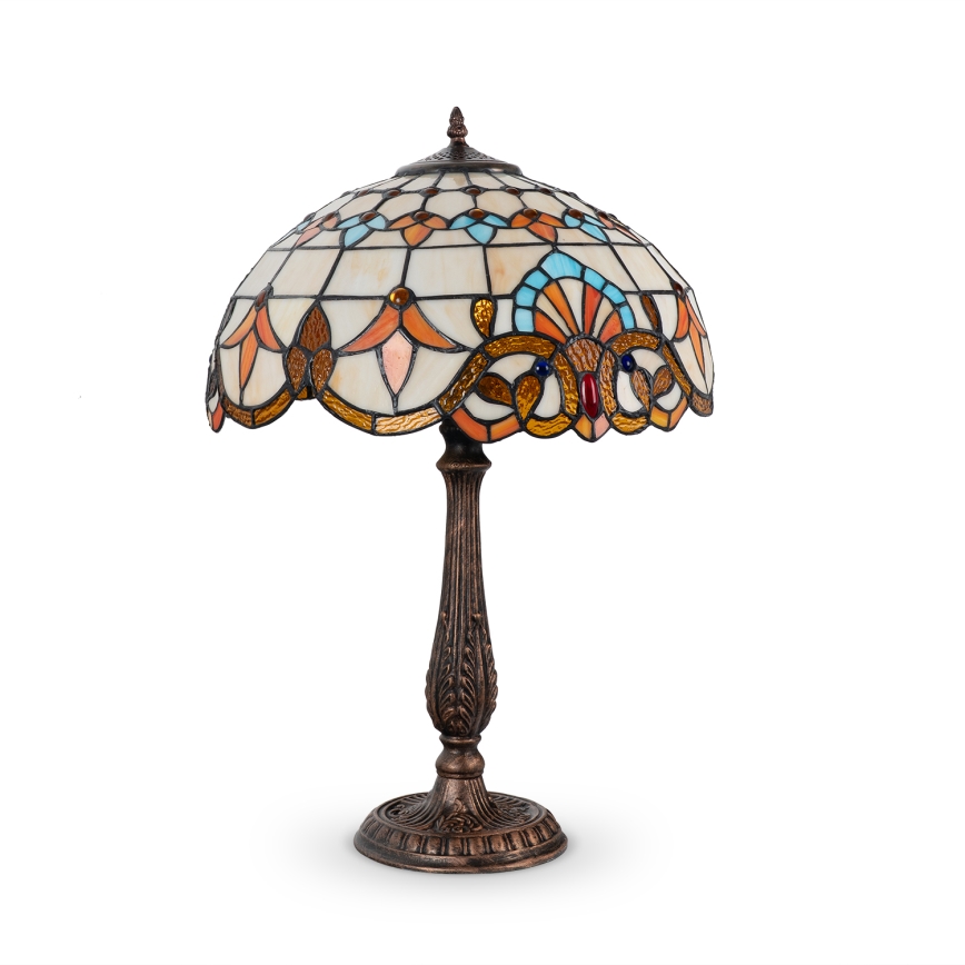 Brilagi - Lampada da tavolo in stile Tiffany MIRABELLA 2xE27/60W/230V