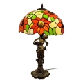 Brilagi - Lampada da tavolo in vetro stile Tiffany SUNFLOWER 1xE27/60W/230V
