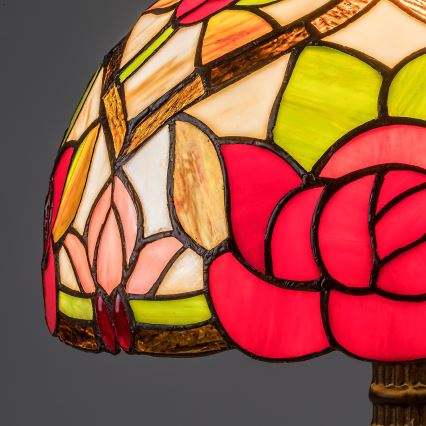 Brilagi - Lampada da tavolo in vetro Tiffany GARLAN 1xE27/40W/230V