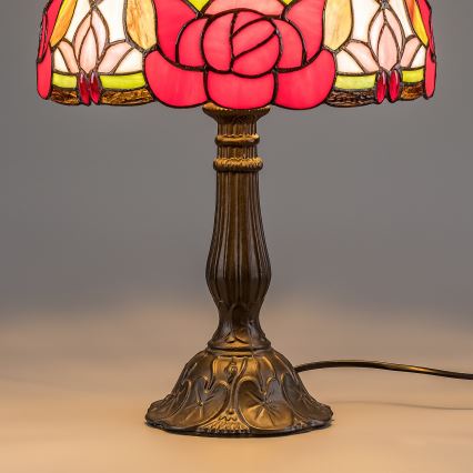 Brilagi - Lampada da tavolo in vetro Tiffany GARLAN 1xE27/40W/230V