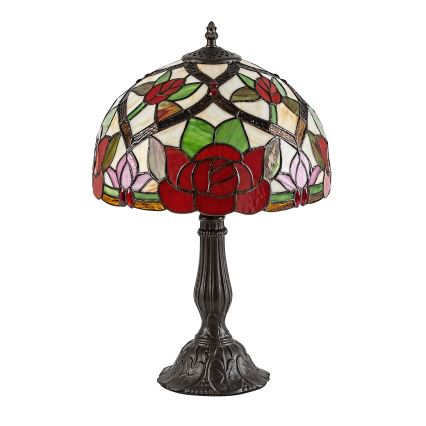 Brilagi - Lampada da tavolo in vetro Tiffany GARLAN 1xE27/40W/230V