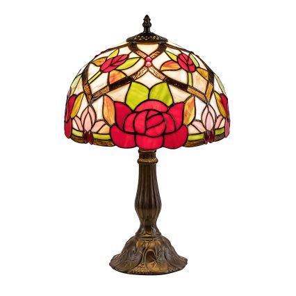 Brilagi - Lampada da tavolo in vetro Tiffany GARLAN 1xE27/40W/230V