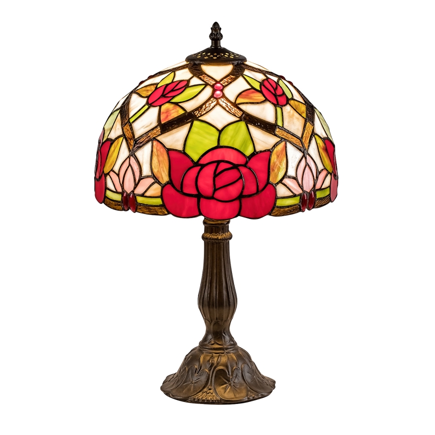 Brilagi - Lampada da tavolo in vetro Tiffany GARLAN 1xE27/40W/230V