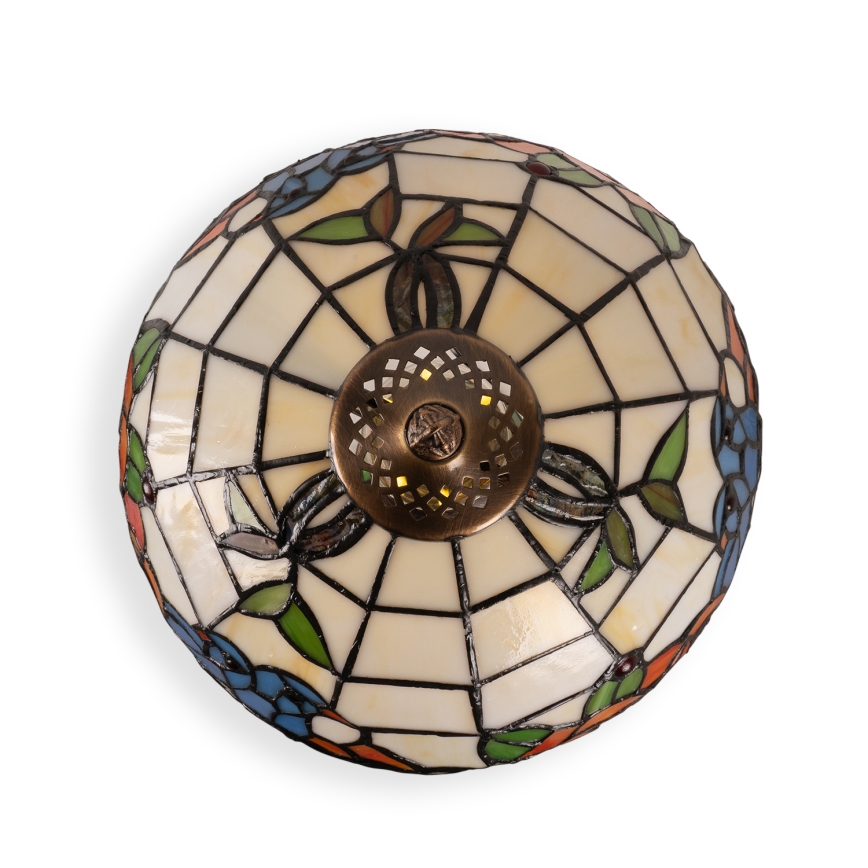 Brilagi - Lampada da tavolo in vetro Tiffany JUNGLE 1xE27/60W/230V + 1xE14/40W