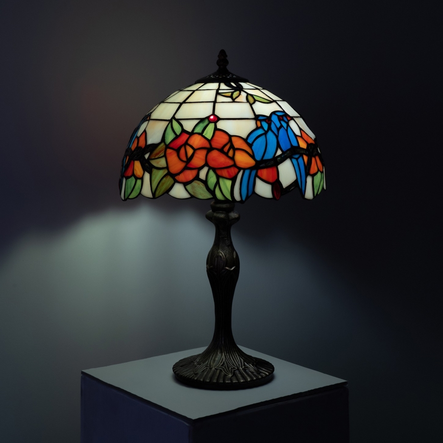 Brilagi - Lampada da tavolo in vetro Tiffany JUNGLE 1xE27/60W/230V