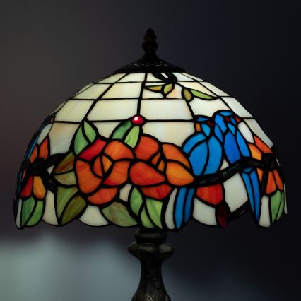 Brilagi - Lampada da tavolo in vetro Tiffany JUNGLE 1xE27/60W/230V