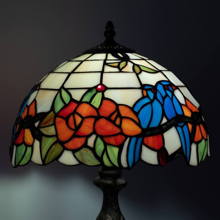 Brilagi - Lampada da tavolo in vetro Tiffany JUNGLE 1xE27/60W/230V