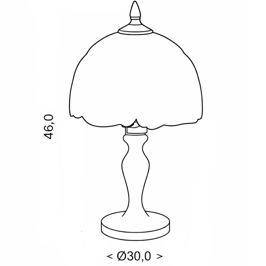 Brilagi - Lampada da tavolo in vetro Tiffany JUNGLE 1xE27/60W/230V