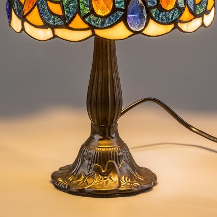 Brilagi - Lampada da tavolo in vetro Tiffany LUISA 1xE14/40W/230V