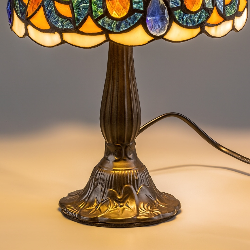 Brilagi - Lampada da tavolo in vetro Tiffany LUISA 1xE14/40W/230V