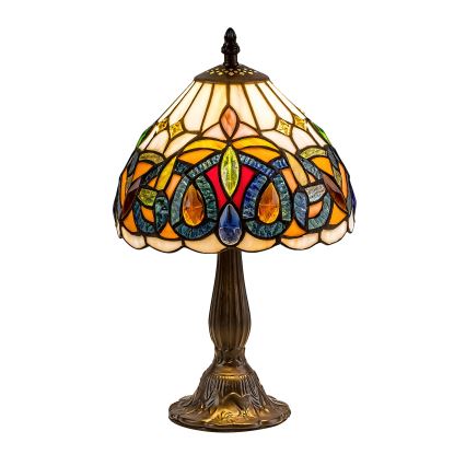 Brilagi - Lampada da tavolo in vetro Tiffany LUISA 1xE14/40W/230V