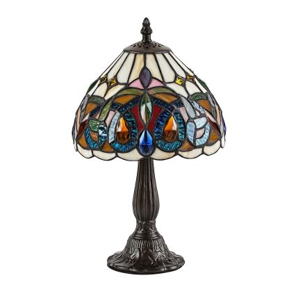 Brilagi - Lampada da tavolo in vetro Tiffany LUISA 1xE14/40W/230V