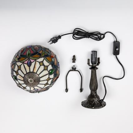 Brilagi - Lampada da tavolo in vetro Tiffany LUISA 1xE14/40W/230V
