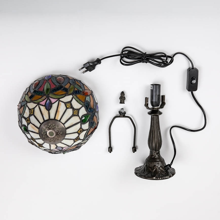 Brilagi - Lampada da tavolo in vetro Tiffany LUISA 1xE14/40W/230V