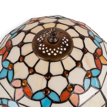Brilagi - Lampada da tavolo in vetro Tiffany MIRABELLA 1xE27/60W/230V + 1xE14/40W