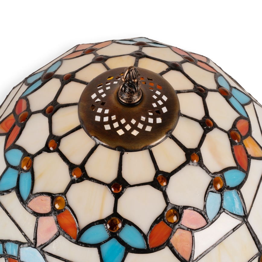 Brilagi - Lampada da tavolo in vetro Tiffany MIRABELLA 1xE27/60W/230V + 1xE14/40W