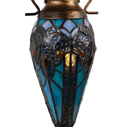 Brilagi - Lampada da tavolo in vetro Tiffany MIRABELLA 1xE27/60W/230V + 1xE14/40W
