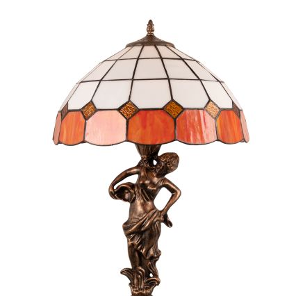 Brilagi - Lampada da tavolo in vetro Tiffany SIENNA 1xE27/60W/230V