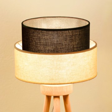 Brilagi - Lampada da tavolo LED BOHO STYLE 1xE27/15W/230V crema/marrone