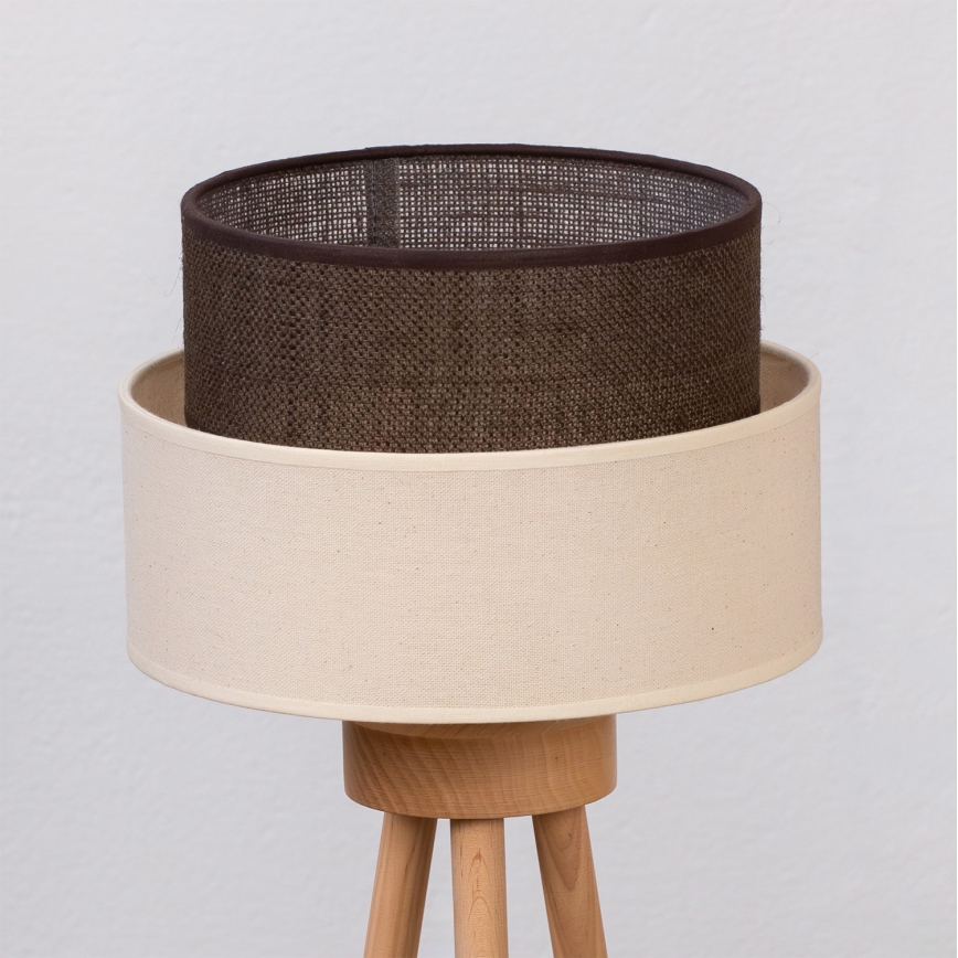 Brilagi - Lampada da tavolo LED BOHO STYLE 1xE27/15W/230V crema/marrone