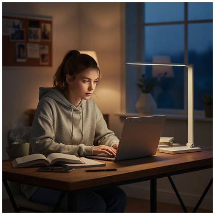 Brilagi - Lampada da tavolo dimmerabile a sfioramento a LED con ricarica wireless QI MODO CHARGE LED/7W/5V 3000/4000/6000K bianca