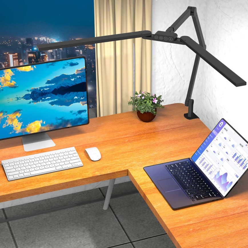 Brilagi - LED Dimmerabile touch flessibile lampada da tavolo VARIO LED/24W/230V 3000-6500K CRI 92 nero